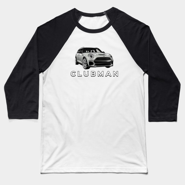 MINI Cooper Clubman Version 2 Baseball T-Shirt by CarTeeExclusives